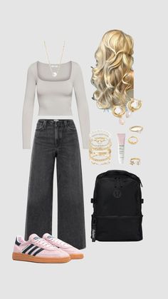 Middle School Outfits, Outfit Plan, Outfit Inspo Casual, Trendy Outfits For Teens, Casual School Outfits, Cute Outfits For School, Cute Preppy Outfits, Cute Comfy Outfits