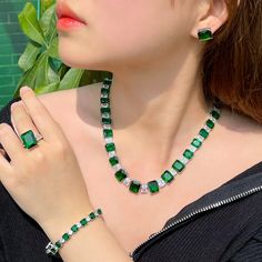 If you  re looking for a fine jewelry which looks sepecial,   precious stone please  consider cubic zirconia in bridal necklace which suitble for wedding jewelry set Silver Prom Jewelry, Prom Jewelry Sets, Green Princess, Diamond Necklace Set, Zircon Jewelry, Prom Jewelry, Bridesmaid Jewelry Sets, Cubic Zirconia Jewelry, Bracelet Ring