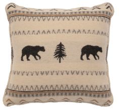 Boulder Wool Blend Throw Pillow Rustic Bedding Sets, Wood River, Bed Scarf, Rustic Bedding, Rectangle Pillow, Decorative Blankets, American Country, Blanket Stitch, Pillow Forms