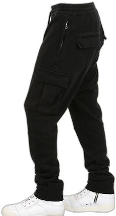 Black Combat Straight Leg Pants, Black Combat Pants With Straight Leg, Black Cotton Cargo Style Joggers, Black Cotton Cargo Joggers, Black Tactical Bottoms With Side Pockets, Black Tactical Pants For Streetwear, Black Tactical Bottoms For Streetwear, Tactical Black Bottoms For Streetwear, Black Combat Cargo Jeans