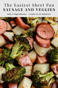 TRULY THE BEST SHEET PAN SAUSAGE AND VEGGIE Turkey Sausage One Pan Meal, Sausage Potato And Broccoli Sheet Pan, Red Potato Sheet Pan Dinner, Sheet Pan Turkey Sausage, One Sheet Pan Sausage And Veggies, Turkey Kielbasa Sheet Pan Dinner, One Pan Sausage And Potatoes, Sausage Broccoli Potato Sheet Pan, Turkey Sausage Sheet Pan Dinner