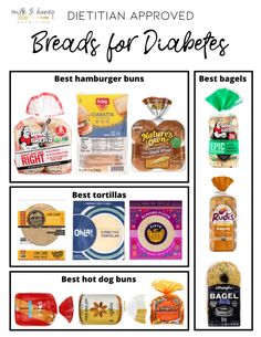 different types of breads for diapers are shown in this graphic above the image