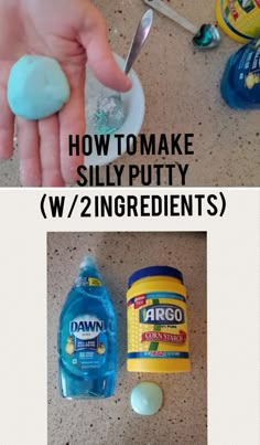 how to make silly w / 2 ingredients with baking powder, eggs and toothpaste