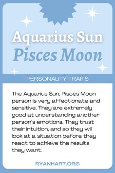 the aquarius sun pisces moon