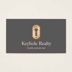 a keyhole realty business card