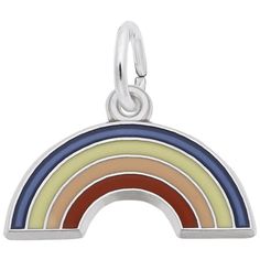 Rainbow CharmColor her world with our Rainbow Charm. Sure to brighten up her charm bracelet and her day, add engraving to the back to personalize. Silver and gold available.Dimensions: 0.7 in x 0.33 in (17.74 mm x 8.33 mm) Personalized Gallery Wall, Silver Wrapping Paper, Modern Rainbow, Sterling Silver Charms, Rainbow Jewelry, Pot Of Gold, Her World, Bracelets Jewelry, Natural Phenomena