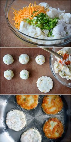 some food that is sitting on top of a pan and in front of other foods