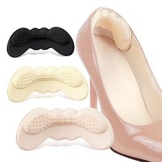 Season:All Seasons; Gender:Women's; Quantity:1 Pair; Type:Insole  Inserts,Heel Protection Patch; Occasion:Office / Career,Daily; Material:EVA; Function:Anti-Wear,Nonslip; Shipping Weight:0.010 Kasut Tumit Tinggi, Pie Grande, Comfortable Heels, Zambia, Macau, Shoe Care, Uganda, All Seasons, Pu Leather