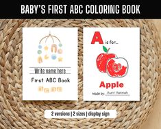 ABC Baby Shower Book 2 versions included: 52 designs (the alphabet twice) Make the most of your baby shower, sprinkle, or family/friends gathering with baby's first coloring book. This is a super fun and super simple baby shower activity that allows everyone to participate. Simply take a baby shower coloring page, color it in, sign your name and return it. Not only will this be a fun activity at your shower, but will serve as a keepsake for years to come. There is flexibility with 52 designs inc Baby Shower Simple, Abc Baby Shower, Super Simple, Abc Book, Simple Baby Shower, Game Prices, Baby Shower Activities, Game Item, Party Games