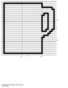 a coffee mug is shown in the form of a cross stitch pattern on a graph paper