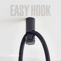 an easy hook is attached to the wall