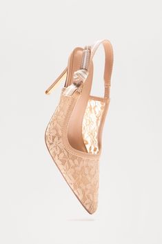 Available In Black And Nude. Slingback Pumps Lace Detail Pointed Toe Ultra High Heel Imported | Solene Lace Slingback Pump Shoes in Nude size 9 by Fashion Nova Beige Slingback Sandals With Pointed Toe For Party, Beige Pointed Toe Slingback Sandals For Party, Beige Closed Toe Slingback Sandals For Party, Elegant Synthetic Slingback Pumps, Beige Low Heel Slingback Pumps For Party, Beige Slingback Pumps For Party, High Heel Slingback Pumps With Strap For Formal Occasions, Beige Ankle Strap Slingback Pumps For Party, Spring Evening Slingback Pumps With Strap