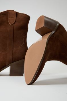 Heel height - 3.1in Calf Width - 5.8in Genuine Leather Lining - Flannel Fabric Step into unparalleled style and sophistication with the Jocasta Brown Women's Boots. Designed for the modern woman who values elegance and comfort, these boots are the ultimate wardrobe essential, seamlessly combining fashion-forward aesthetics with everyday practicality. Classic Fall Boots With Block Heel, Classic Block Heel Boots For Fall, Classic Mid-calf Boots With Stacked Heel For Fall, Classic Fall Heeled Boots With Block Heel, Classic Block Heeled Boots For Fall, Formal Mid-calf Boots With Stacked Heel, Classic Stacked Heel Boots For Fall, Western Boots With Sculpted Heel For Fall, Brown Mid-calf Boots With Sculpted Heel For Fall