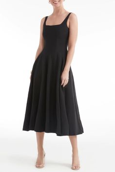 The Ana Panel Dress is the ultimate maxi – pristine enough for daytime, and sleek enough for the night. Crafted with clean paneling and a square neck, this piece comes together for a polished, perfect fit. Quiz Design, Panel Dress, Spring Dresses, Resort Wear, Square Neck, Fit And Flare, Design Details