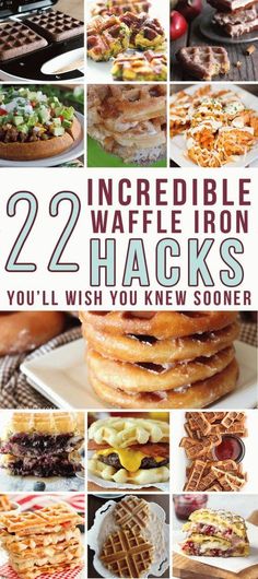 twelve waffle iron hacks you'll wish you knew someone to eat them