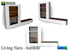 four different types of furniture with the words living nara - karofe