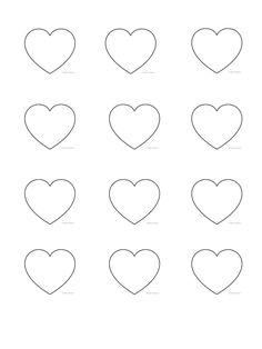 the heart shapes are shown in black and white