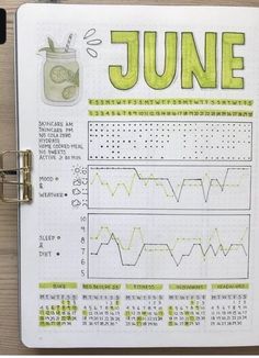 June Month, Studie Hacks, Tracker Ideas, Bullet Journal Mood Tracker Ideas, Bullet Journal Paper, Bullet Journal Tracker