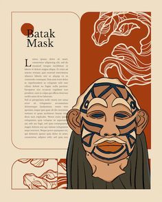 an illustration of a man with long hair and facial mask