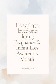 October is Pregnancy and Infant Loss Awareness Month. Here are a few ideas on how to support a grieving parent. October Infant Loss Awareness Month, Pregnancy Loss Awareness Month, Pregnancy Loss Awareness, Loss Of A Baby, Bereaved Mothers, November Baby