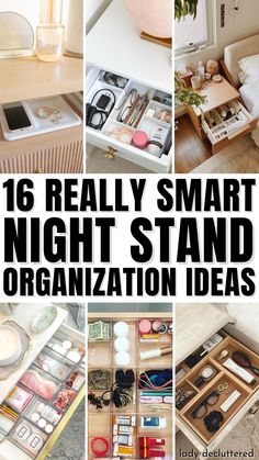 Nightstand organization ideas are essential for anyone who wants to minimize clutter and maximize convenience. With a few simple ideas, your nightstand can become a haven of relaxation rather than a jumbled mess. - Lady Decluttered | Night Stand Organization Ideas What To Put In My Night Stand, Organizing Drawers Bedroom, Night Stand Storage Ideas, End Table Organization Ideas, What To Keep In Nightstand Drawers, Nightstand Drawer Organization Ideas, How To Organize Nightstand, Nightstand Storage Ideas, Organizing Nightstand Drawers