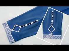 New Design Of Trouser Poncha Cutting And Stitching /Latest Salwar Mohri Design | Plazo - YouTube Sleeve Design Blouse, Blouse Sleeve Design, Poncha Design, Manset Lengan, Women Trousers Design, Capri Design