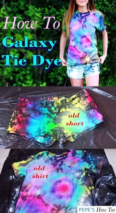 how to make galaxy tie dye t - shirts