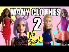 three barbie dolls are shown with the caption's name in english and spanish