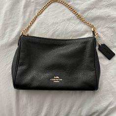 Black Pebble Leather Coach Bag Used Like Brand New Leather Coach, Bags Black, Black Pebbles, Coach Bag, Coach Purses, Pebbled Leather, Coach Bags, Purse Wallet, Purses And Handbags