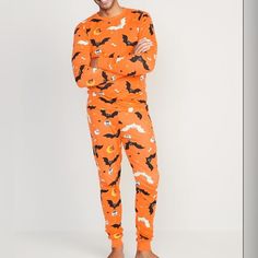 Condition: New With Tag Orange Long Sleeve Sleepwear For Fall, Casual Halloween Orange Sleepwear, Orange Sleepwear For Halloween, Casual Orange Sleepwear For Fall, Womens Halloween Pajamas, Matching Pajama Pants, Baby Christmas Pajamas, Printed Pajama, Matching Pajama