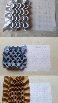 four different types of paper on top of each other with the same color and pattern