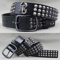 Command Attention with This Skull Cross Leather Belt – Perfect for Bold Styles Product Description: Unleash Your Inner Rebel: Step out with confidence in our Skull Cross Leather Belt, designed for those who dare to make a statement. Crafted from premium genuine leather and adorned with skull crosses and metal rivets, this belt is more than just an accessory—it's a declaration of your bold, edgy style. Why You’ll Love It: High-Quality Leather: Durable cowskin leather ensures long-lasting wear and a timeless look. Punk Aesthetic: Skull crosses and rivets create a striking, rebellious design. Unisex Appeal: Perfect for anyone who embraces a punk or gothic vibe. Versatile Fit: Available in Belt Length: 105, 115, 125cm to suit any style preference. Make a Statement: Whether you're heading to a Aesthetic Skull, Automatic Watch Winder, Cross Belt, Laptop Backpack Mens, Briefcase Women, Punk Aesthetic, A Punk, Belt Length, Belt Jewelry