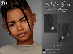 Earrings Kids, Sims 4 Tattoos, Sims Baby, Play Sims 4