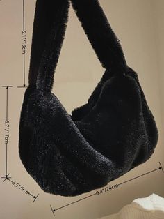 BirdInBag-Minimalist Fluffy Top Handle Bag - Women Satchels Product Description Color Black Strap Type Top Handle Pattern Type Plain Style Fashionable Bag Size Small Quantity 1 piece Type Top Handle Bag Composition 100% Viscose Material Faux Fur Size Chart INCH CM Size Bag Width Bag Height Bag Length one-size 3.5 6.7 9.4 Size Bag Width Bag Height Bag Length one-size 9 17 24 Similar Products h2 { text-align: center; } .red-box { width: 100%; display: flex; flex-direction: row; flex-wrap: wrap; ju Rectangular Winter Shoulder Bag, Rectangular Shoulder Bag For Winter Evenings, Trendy Evening Shoulder Bag For Winter, Winter Evening Rectangular Shoulder Bag, Black Handheld Bag For Winter, Winter Black Handheld Bag, Rectangular Shoulder Bag For Winter Party, Trendy Winter Party Shoulder Bag, Rectangular Winter Party Shoulder Bag