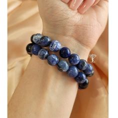 Sodalite Bracelet Sagittarius Virgo, Sodalite Bracelet, Zodiac Sign Sagittarius, Chakra Third Eye, Goddess Crown, Shamanic Journey, Dream Recall, Increase Confidence, Multiple Bracelets