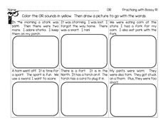 the worksheet for reading and writing with pictures to help students understand what they are doing