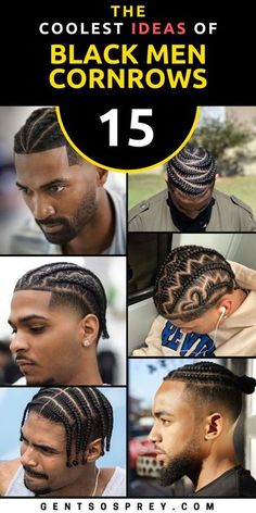 Dive into the world of black men's cornrows hairstyles, where tradition meets innovation in a tapestry of bold designs and fades. Our carefully curated collection features an array of options, from full-head cornrows to intricate designs with fades, allowing you to express your unique style with confidence. Elevate your grooming routine with our versatile hairstyles and make a statement that reflects your personality and individuality. Men’s Braids With Fade Back, Side Braid Hairstyles Men, Guys Cornrow Hairstyles, Mens Braided Hairstyles Black, High Top Cornrows Men, Cornrows Men Black Hairstyles, Braids For Black Men With Short Hair, Corn Rows For Black Men, Men’s Simple Braids Hairstyles