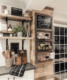 the kitchen is clean and ready to be used as a place for cooking or baking