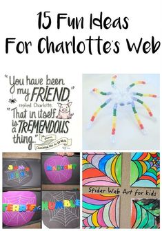 the top 15 fun ideas for charlotte's week with pictures of spider webs