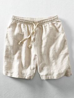 Stay comfortable and stylish this summer with our Drawstring Striped Beach Shorts. Crafted from a blend of linen, cotton, and polyester, these shorts are perfect for beach outings or casual days. The drawstring waist ensures a secure and adjustable fit, while the classic striped design adds a touch of sophistication. Specifications: Material: 77.3% Linen, 19.4% Cotton, 3.3% Polyester Package included: 1*Shorts Size Chart (inches): Size Waist Hip Length S 28.3 42.5 18.1 M 29.9 44.1 18.5 L 31.5 47 Linen Pants Style, Summer Beach Shorts, Paisley Shorts, Pinstriping Designs, Short Models, Holiday Beach, Shorts Pants, Luxury Linen, Pants Men