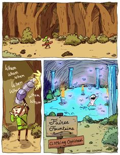 two comics with different scenes in them