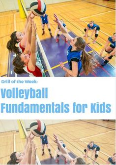 volley ball tournament for kids with volleyball players in the middle and on the sidelines