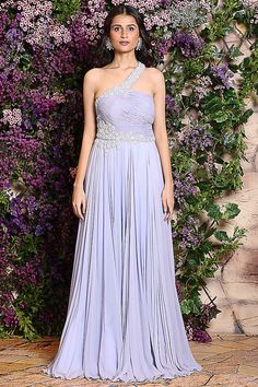 Pant Top, Gown Blue, One Shoulder Gown, Gowns Online