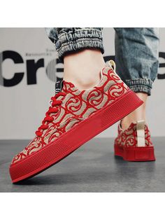 Men's Wear-Resistant Casual Shoes, 2024 New Arrival, Breathable Fabric, Random Color/Pattern, Trendy Design Red     Random Print Canvas   Men Shoes, size features are:Bust: ,Length: ,Sleeve Length: Red Collar, Men Shoes Size, Denim Wash, Maternity Bag, Colorful Leggings, Denim Women, Color Patterns, Black Men, Women Clothes Sale