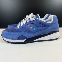 New Without Tags. Luxury Blue Skate Shoes, Luxury Casual Skate Shoes With Cushioned Footbed, Luxury Blue High-top Skate Shoes, Luxury Blue Skate Shoes For Skateboarding, Luxury Casual Lace-up Skate Shoes, Luxury Navy Custom Sneakers With Cushioned Footbed, Saucony Shoes, Sneaker Collection, Shoes Mens