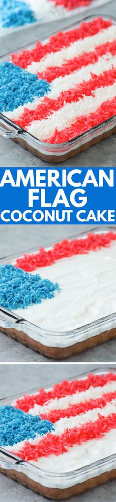 american flag cookies are decorated with red, white and blue icing to look like an american flag