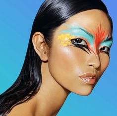 Urban Makeup, Comic Book Makeup, Whoville Hair, Exotic Makeup, Parrot Costume, Dark Smokey Eye, Halloween Make-up Looks