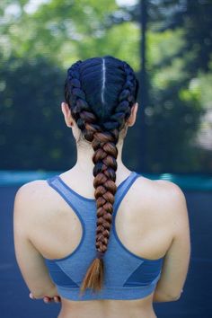 Hairstyle Examples, Dark Brunette Hair, Sport Hair, Hair Color Streaks, Beautiful Braided Hair, Hair Braid Videos, Braided Hair, Hairdo For Long Hair