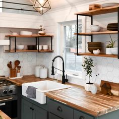 the kitchen is clean and ready to be used as a place for cooking or eating