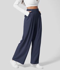 Classic Trousers, Wide Trousers, Traje Casual, Casual Wide Leg Pants, Jeans Cargo, Work Trousers, Maxi Robes, Moda Plus, Casual Suit